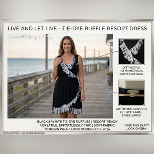 Live and Let Live Black and White Asymmetrical Dress